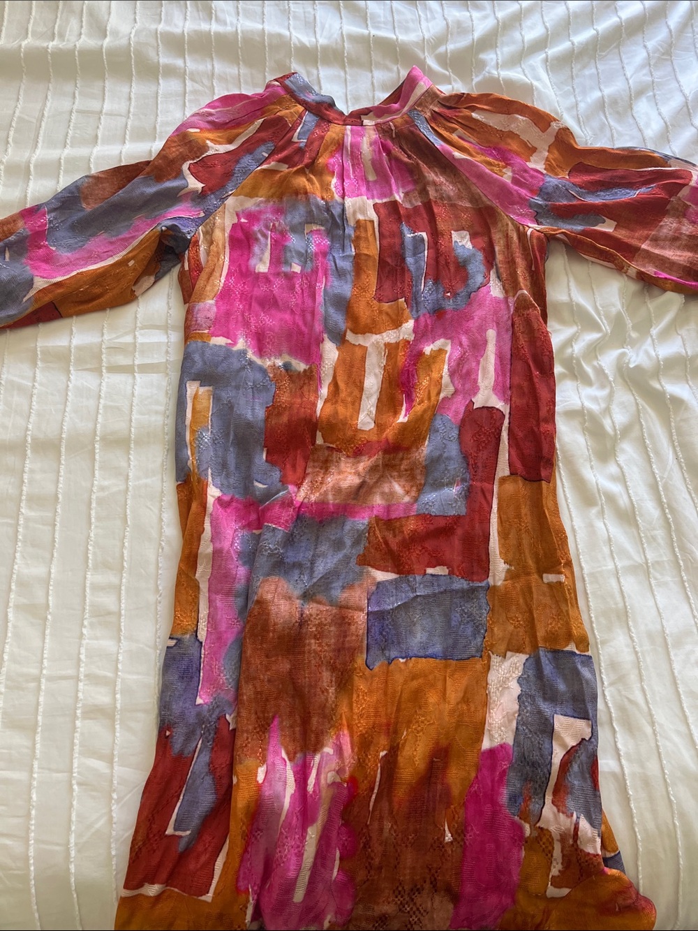 Maeve by Anthrolopologie Vibrant Colorful Print Long Maxi Dress, small - Picture 2 of 5